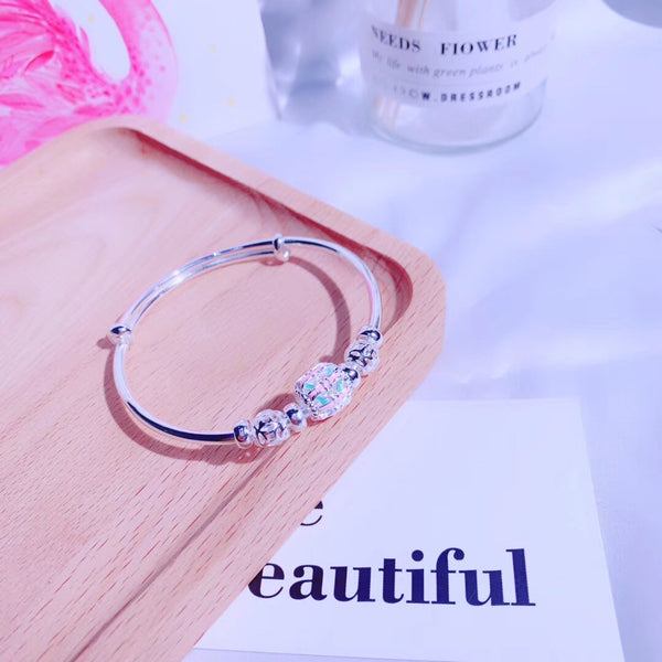 Sterling Silver Bangle Charm Bracelet