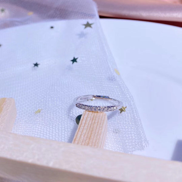 CZ Stacking Band Sterling Silver Ring