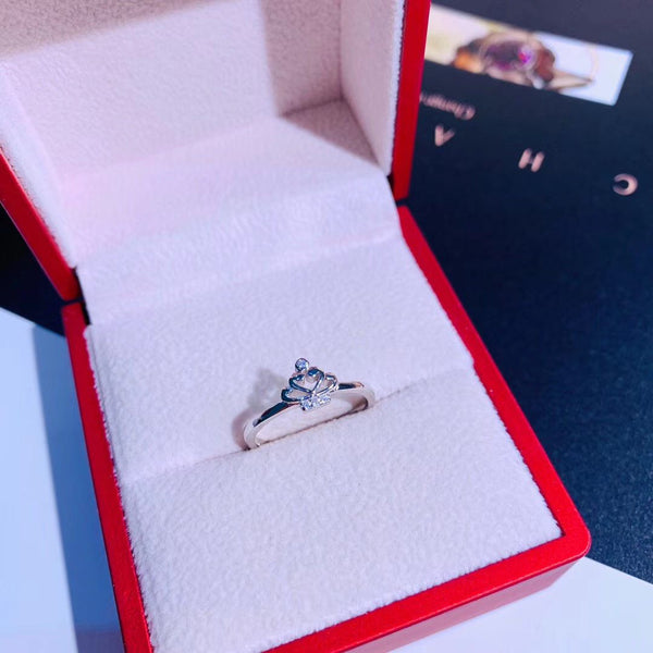 Crown Design Sterling Silver Ring
