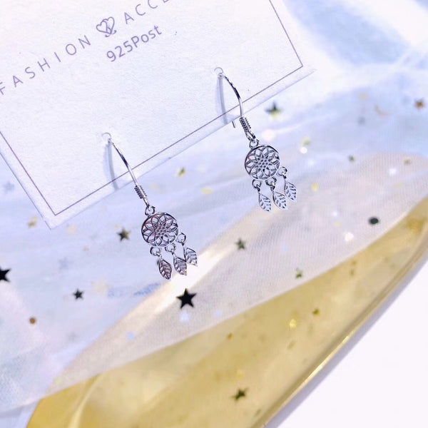 Sterling Silver Dreamcatcher Tassel Style Earring