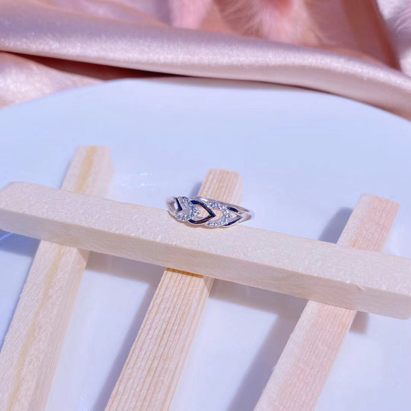 Leaves Stacking Sterling Silver Ring